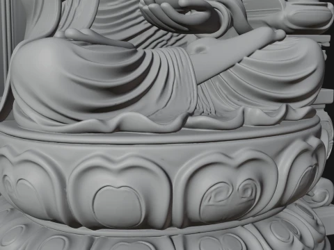 Naga Canopy Deity Statue Design 3 - 3D Print Model 3D printmodel