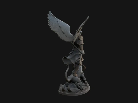 Archangel Michael Warrior Statue Design 16 - 3D Print Model 3D Print Model