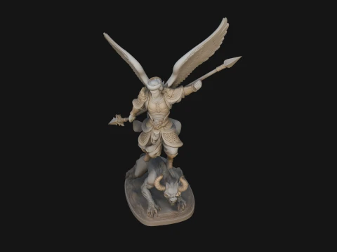 Archangel Michael Warrior Statue Design 16 - 3D Print Model 3D Print Model