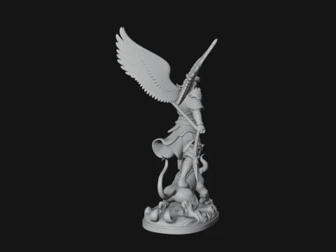 Archangel Michael Warrior Statue Design 16 - 3D Print Model 3D Print Model