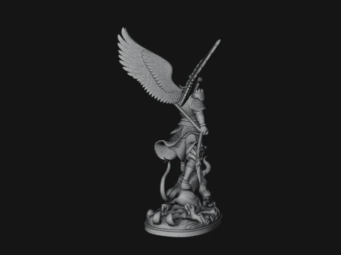 Archangel Michael Warrior Statue Design 16 - 3D Print Model 3D Print Model