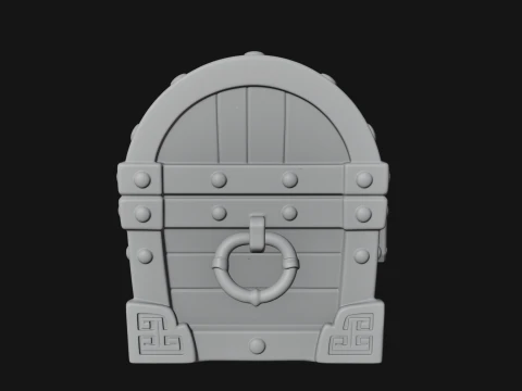 Treasure Chest Model Design 12 - 3D Print Model 3D Druckmodell