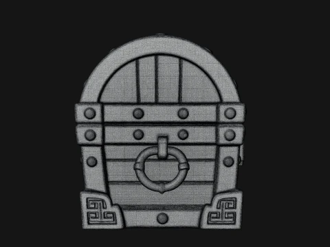 Treasure Chest Model Design 12 - 3D Print Model 3D Druckmodell