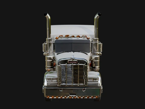 Semi Truck Model Design 3 - 3D Print Model 3D Print Model
