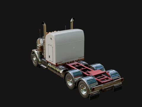 Semi Truck Model Design 3 - 3D Print Model 3D Print Model