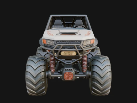 Monster Truck Model Design 2 - 3D Print Model 3D Print Model