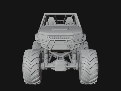Monster Truck Model Design 2 - 3D Print Model 3D Print Model