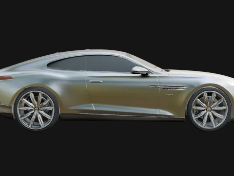 Luxury Coupe Car Model Design 1 - 3D Print Model 3D Print Model