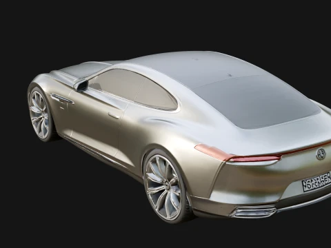 Luxury Coupe Car Model Design 1 - 3D Print Model 3D Print Model