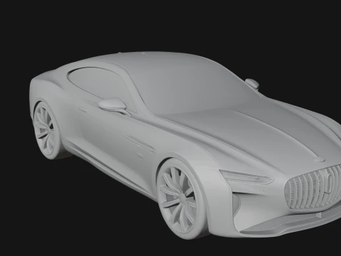 Luxury Coupe Car Model Design 1 - 3D Print Model 3D Print Model