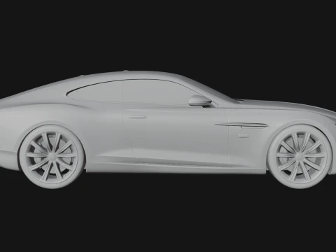Luxury Coupe Car Model Design 1 - 3D Print Model 3D Print Model