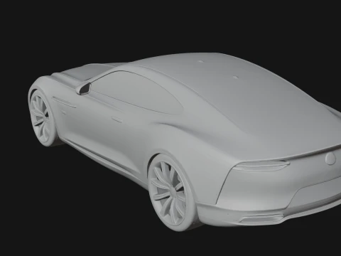 Luxury Coupe Car Model Design 1 - 3D Print Model 3D Print Model