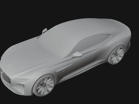 Luxury Coupe Car Model Design 1 - 3D Print Model 3D Print Model