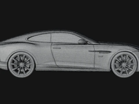 Luxury Coupe Car Model Design 1 - 3D Print Model 3D Print Model