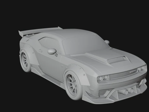 Racing Sports Car Model Design 2 - 3D Print Model 3D Print Model