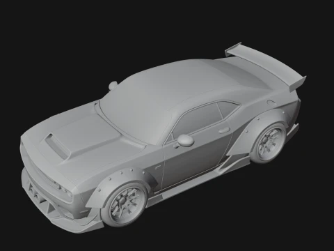 Racing Sports Car Model Design 2 - 3D Print Model 3D Print Model