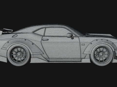 Racing Sports Car Model Design 2 - 3D Print Model 3D Print Model