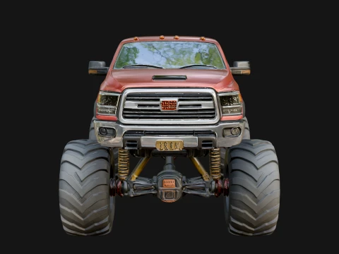 Monster Truck Model Design 3 - 3D Print Model 3D Print Model