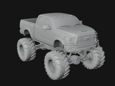 Monster Truck Model Design 3 - 3D Print Model 3D Print Model