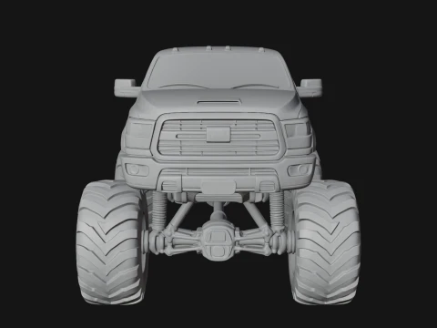 Monster Truck Model Design 3 - 3D Print Model 3D Print Model