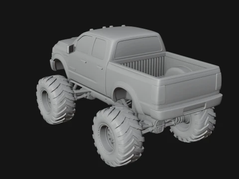 Monster Truck Model Design 3 - 3D Print Model 3D Print Model