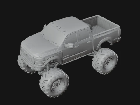 Monster Truck Model Design 3 - 3D Print Model 3D Print Model