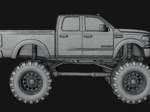 Monster Truck Model Design 3 - 3D Print Model 3D Print Model