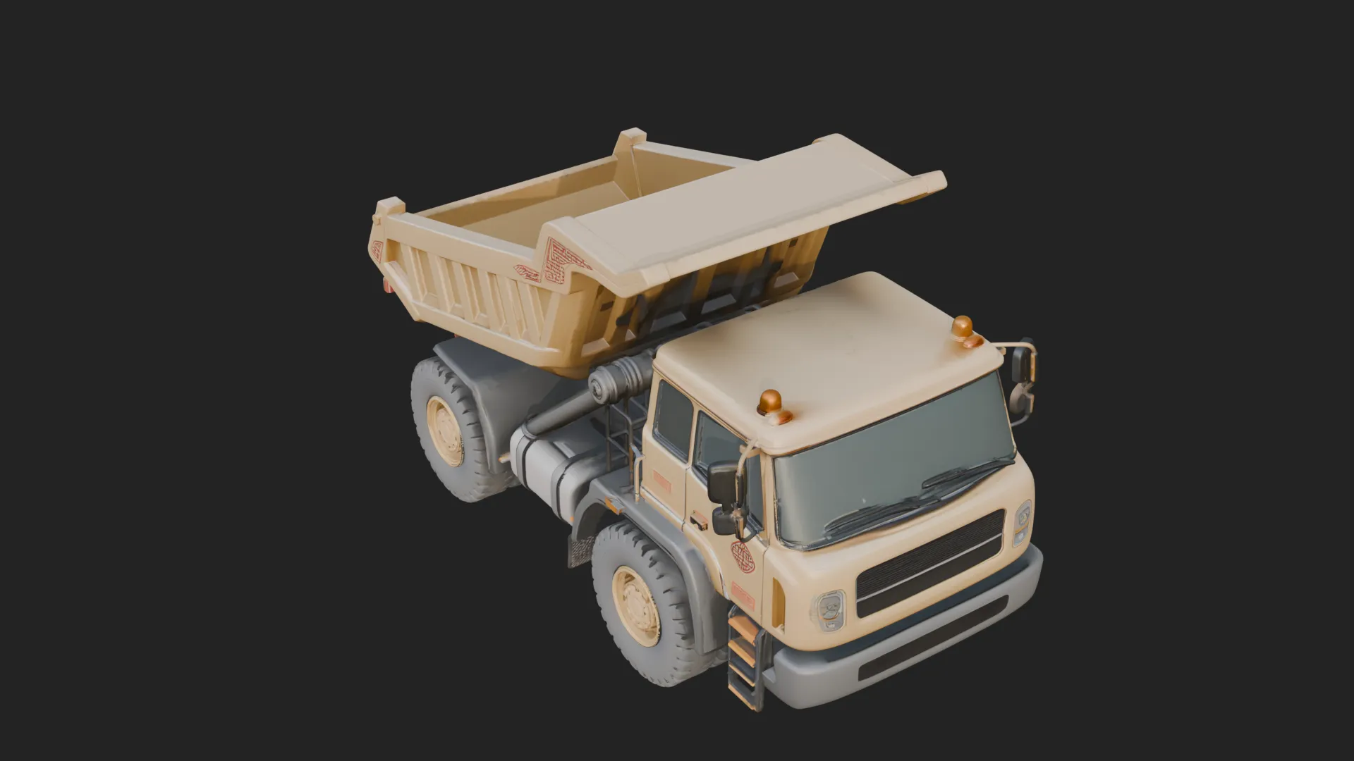 Dump Truck Model Design 3 - 3D Print Model 3D Print Model .c4d .max .obj .3ds .fbx .stl .blend 
