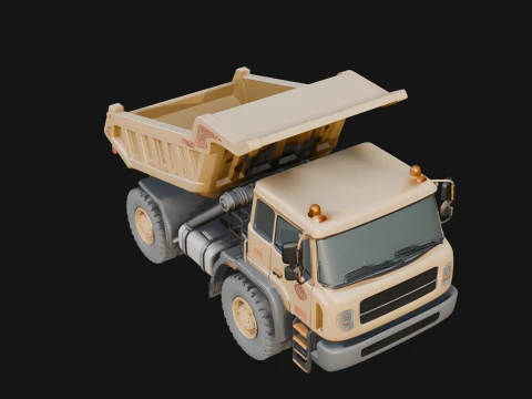 Dump Truck Model Design 3 - 3D Print Model 3Dプリントモデル