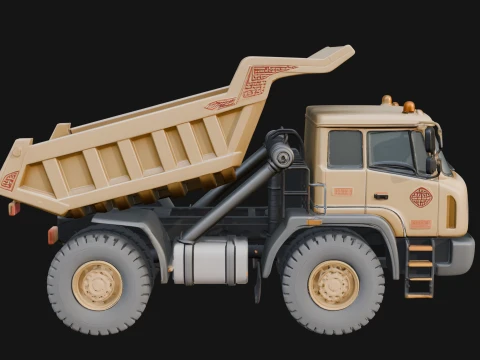 Dump Truck Model Design 3 - 3D Print Model 3D Print Model