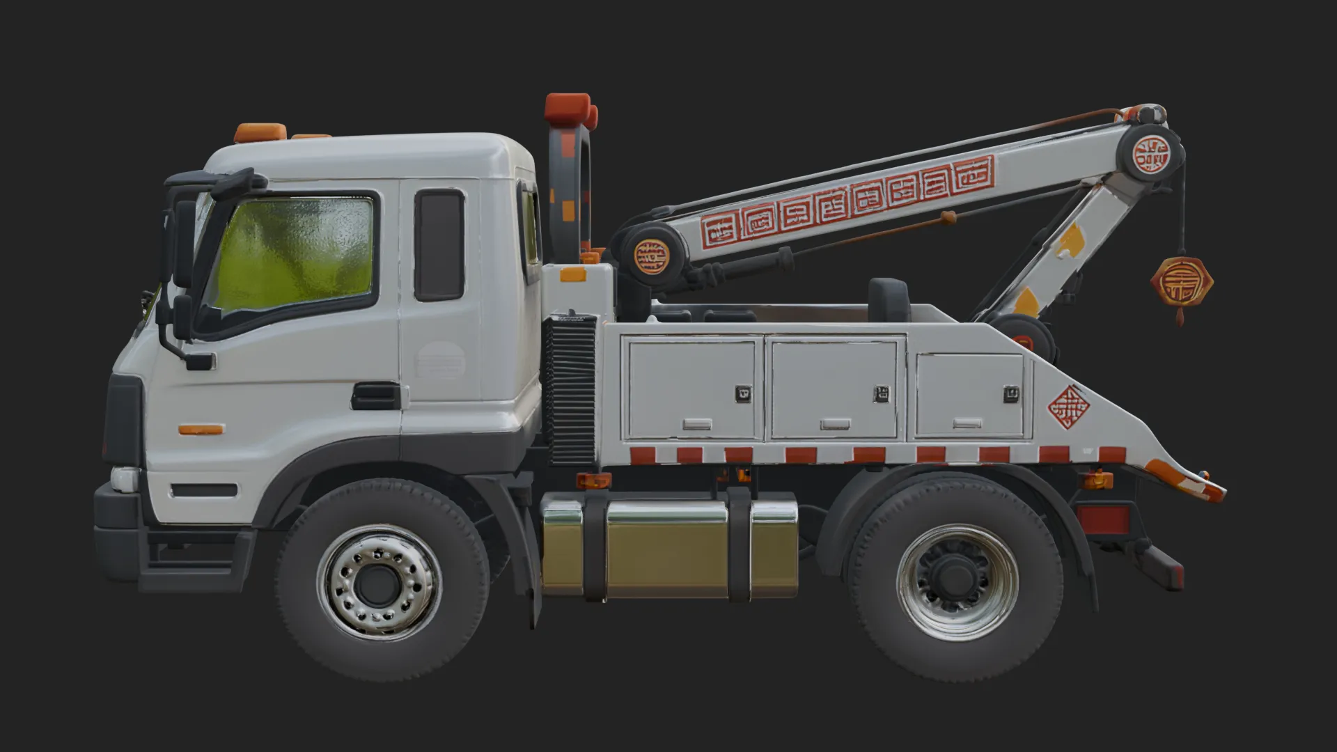 Tow Truck Model Design 3 - 3D Print Model 3D Print Model .c4d .max .obj .3ds .fbx .stl .blend 