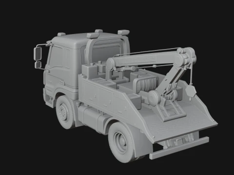 Tow Truck Model Design 3 - 3D Print Model 3D Print Model