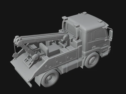Tow Truck Model Design 3 - 3D Print Model 3D Print Model