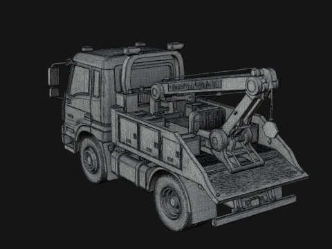 Tow Truck Model Design 3 - 3D Print Model 3D Print Model