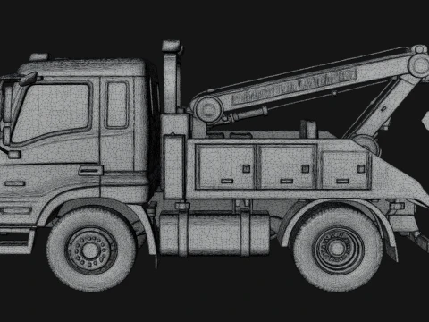 Tow Truck Model Design 3 - 3D Print Model 3D Print Model