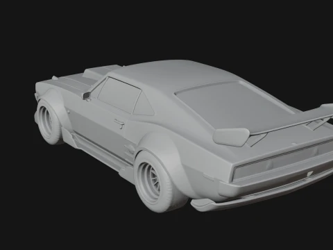 Classic Muscle Car Model Design 3 - 3D Print Model 3D Print Model