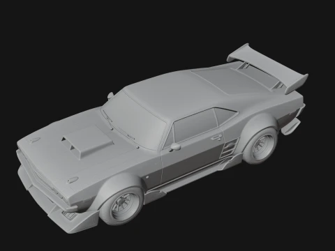 Classic Muscle Car Model Design 3 - 3D Print Model 3D Print Model