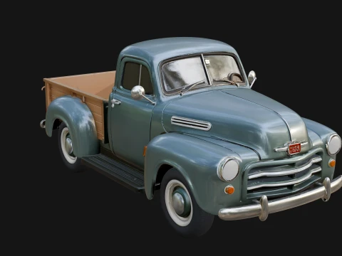 Vintage Pickup Truck Model Design 1 - 3D Print Model 3D Print Model