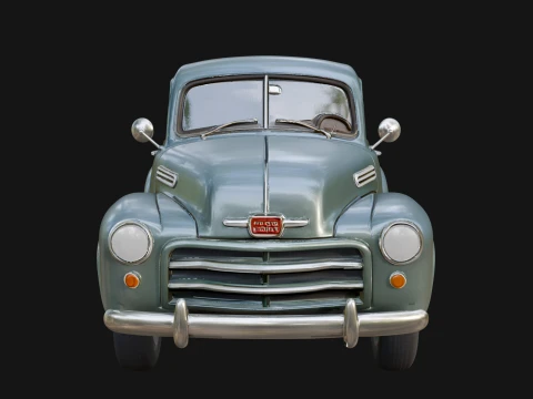 Vintage Pickup Truck Model Design 1 - 3D Print Model 3D Print Model