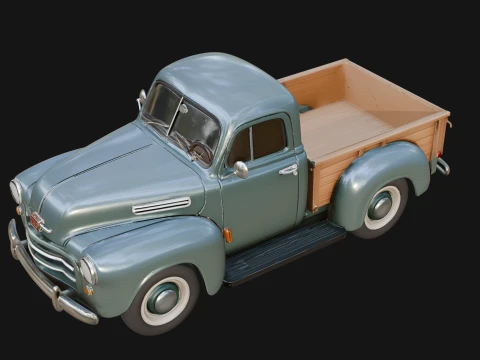 Vintage Pickup Truck Model Design 1 - 3D Print Model 3D Print Model