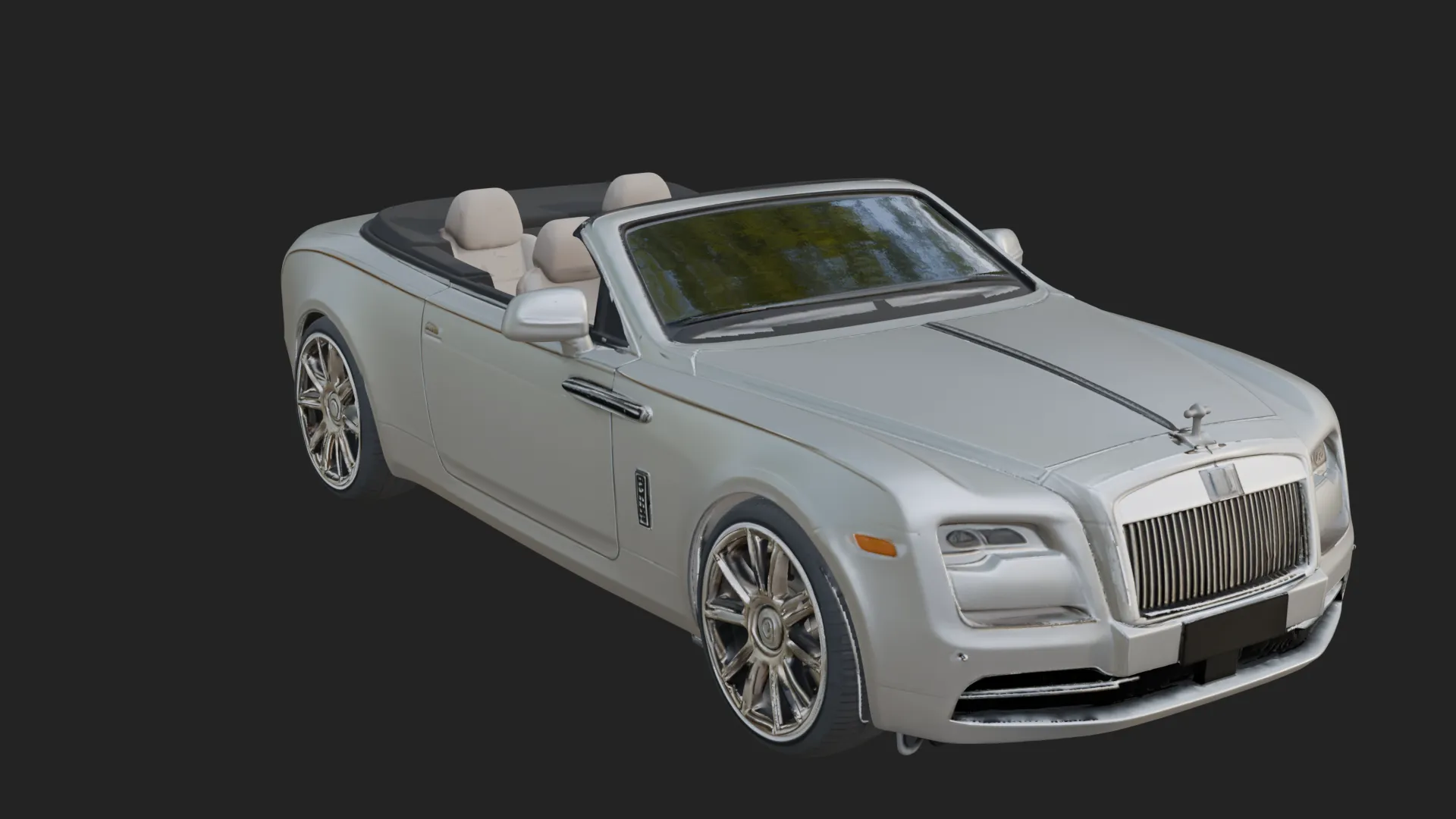 Luxury Convertible Car Model Design 1 - 3D Print Model 3D Print Model .c4d .max .obj .3ds .fbx .stl .blend 