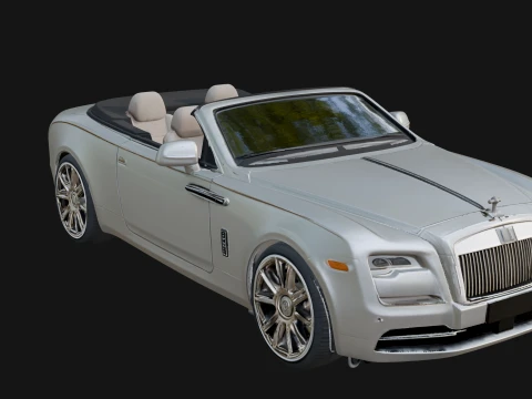 Luxury Convertible Car Model Design 1 - 3D Print Model Modelo de Impressão 3D