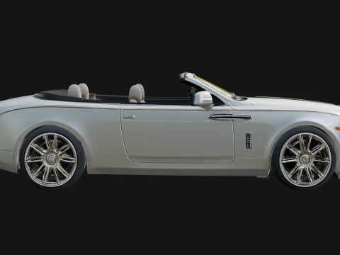 Luxury Convertible Car Model Design 1 - 3D Print Model 3D Print Model