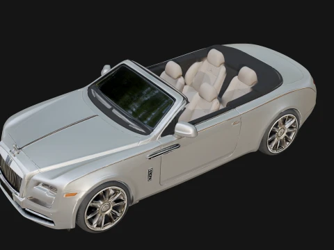 Luxury Convertible Car Model Design 1 - 3D Print Model 3D Print Model