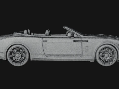 Luxury Convertible Car Model Design 1 - 3D Print Model 3D Print Model