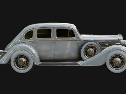 Vintage Sedan Car Model Design 1 - 3D Print Model 3D Print Model