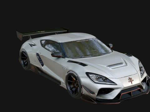 Racing Sports Car Model Design 3 - 3D Print Model 3D Print Model