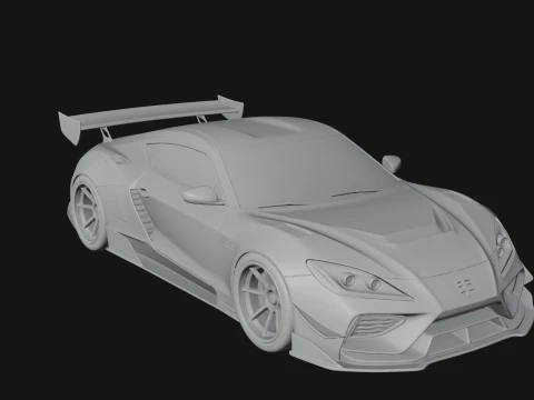 Racing Sports Car Model Design 3 - 3D Print Model 3D Druckmodell