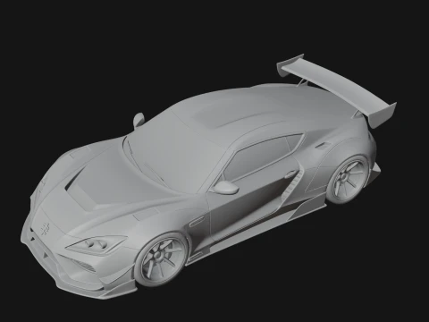 Racing Sports Car Model Design 3 - 3D Print Model 3D Druckmodell
