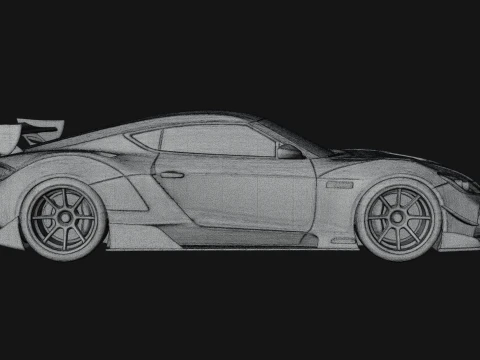 Racing Sports Car Model Design 3 - 3D Print Model 3D Druckmodell